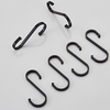 YF9500 Black S-Shaped Hooks,Space Aluminum S Hook Multifunctional Hanging Hook Clasp Holder for Kitchen Bedroom