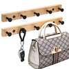 YF9158 Wall Mounted Coat Rack Bamboo Wall Coat Rack Hooks Coat Hat Hanger Hooks Over Door Bathroom Hook Hanger