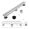YF41110 Stainless Steel Linear Floor Drain Modern Style Bathroom Slim Shower Channel with Strainer for Bathtub Application