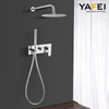 YF200560004 Bathtub Shower Faucet Set with High Pressure 10 Inch Rain Shower Head and Handheld Shower Head Set