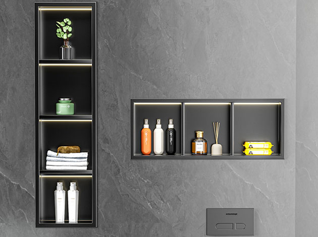 bathroom shelf