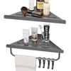 YF500200002 Bathroom Corner Shelf Shower Shelf Caddy Wall Mount Triangular Corner Shelf Shampoo Holder Storage Rack 