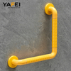 YF68110 Safety 304 Stainless Steel Handrail Bathtub Angled Shower Grab Bar for Seniors Knurled Stainless Steel Handicap Grab Bars for Wall