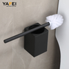 YF5601 Space aluminum Bathroom Toilet Brush Holder Kit Adhesive Wall Mount Toilet Brushes with Long Handle 14" Space Saving Toilet Brush 