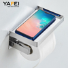 YF62105-1 Toilet Paper Holder with Shelf Chrome Bathroom Toilet Roll Holder for Restroom ss-304 Stainless Steel Wall Mounted