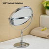 YF69101 Round Mirror Design Double-sided Desktop Pocket Dresser Beauty Mirror