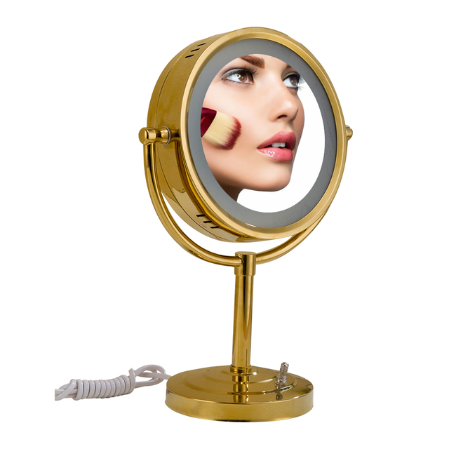 YF69106 Makeup Mirror with Light Magnifying Bathroom Lighted Mirror Makeup Mirror with Lights