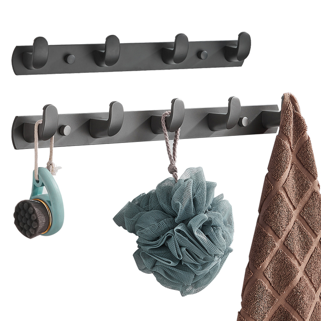 YF9124 Towel Hook Rack for Coat Hat Towel Purse Key Entryway Bathroom