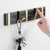 YF9103 Door Wall Coat Rack Folding Space Saving Wall Hangers Hook Rail for Entryway Bathroom Hat Towel