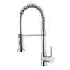 YF200110006 Kitchen Faucet with Spray Shower Kitchen Faucet with Pull Down Sprayer Brushed Nickel Stainless Steel Single Handle Pull Out Spring Sink Faucets 