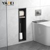 YF61131 Stainless Steel Recessed Toilet Paper Holder, in Wall Toilet Paper Holders with Storage for Space Saving