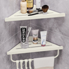 YF500200002 Bathroom Corner Shelf Shower Shelf Caddy Wall Mount Triangular Corner Shelf Shampoo Holder Storage Rack 