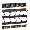 High quality durable Wall Hooks Racks Stainless Steel Haning Row Hooks for Coat Hat Towel Purse Robes Mudroom Bathroom Entryway 