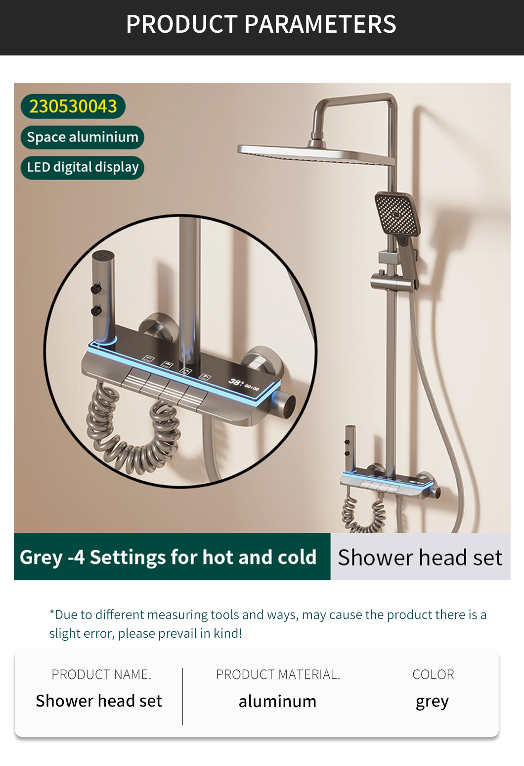 2025 New Waterfall Massage Shower System