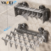 Suction Cup Folding Drying Rack Wall-mounted Drying Rack plastic Non-punch Balcony Drying Rack multifunction Household Drying Rack