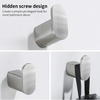 YF64104 Bathroom Wall Hooks for Hanging Coat & Robe Easy to Install Stainless Steel 304 Material Towel Hooks