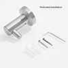 YF66102 Modern Stainless Steel Brushed Bathroom Accessories Set Wall Mount Chrome-Finished Bath Hardware Home Hotel