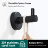 YF64108 Bath Towel Hooks- SUS 304 Stainless Steel Robe Hook Holder, Heavy Duty Coat Hook for Bathroom Livingroom Hotel Kitchen Garage