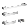 YF66104 Hardware set 304stainless steel towel hook towel bar toilet paper rack tower wall mounting bathroom towel rack set