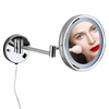 YF69104 8" Wall Mounted Lighted Makeup Mirror, 3000mAh Rechargeable Double Sided 1X/10X Magnifying Mirror