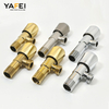 YF230400003 Water stainless brushed angle stop valve Stainless Steel Body Angle Valve Toilet Angle Stop Valve Shut off