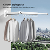 YF7121 High Quality Wall Mounted Folding Towel Drying Rack Retractable Clothes Hanger Balcony Laundry Airer Foldable Clothes Dryer