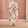 YF7134 Hot Sale Iron Space-Saving Laundry Cloth Dryer Foldable Stand Clothes Drying Rack Basics Foldable Portable Laundry Drying Rack for Air Drying Clothing, Indoor Outdoor Use 