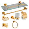 YF1327 Hotel Wall Mounted Gold Bathroom Accessories Hardware Shower Washroom Accessories Bathroom Accessories Set