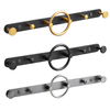 YF9125 Decorative Hanging Hooks Wall Mounted Hook Rail Coat Rack Black and Gold Robe hooks