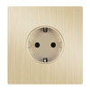 YF310100002-GD luxury high quality modern golden wall schuko plugs sockets and switches