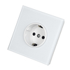 YF310100003-white Single switch Universal Socket High Quality Tempered Glass Switch