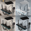 YF230530003/4/5 Exposed Shower Systems With Rain Shower And Handheld,Tub Shower Faucet Sets With Digital Temperature Display