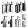 Commercial Wall Mount Stainless Steel Soap Dispenser Rust-Proof Lining Liquid Hand Sanitizer Dispenser Bathroom 