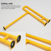 YF68102 Toilet Safety Rails Disabled Toilet Safety Frame Rails Wall Mounted Abs Stainless Steel Toilet Safety Hand Rails