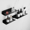 YF5302 Over Sink Shelf Wall Mounted for Bathroom Mirror Behind Faucet Floating Tray Narrow Counter Organizer Shelf Self Adhesive Shower Shelves for Bathroom