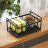 YF500100007 Dish Towel Storage Rack Multi-Purpose Metal Storage Holder Organizer Single-Tier Kitchen Dish Rack Sink Towel Sponge Drainer Standing Type