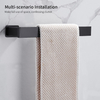 YF3505 Roll Black Mounted Paper Towel Holder Cabinet Towel Mounted Towel Holder Towel Hanging Holder Wall-Mounted Towel Rack Space Aluminum