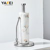 YF62165 Paper Towel Holder, Paper Towel Holder Countertop with Heavy Weight Base, Non - Slip & Space Saving Paper Towels Holder