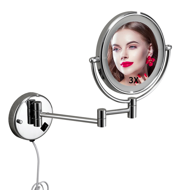 YF69102 Wall Mounted Extendable New Design Smart Led Mirror Bathroom Vanity Led Bath Mirrors With Light