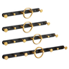 YF9125 Decorative Hanging Hooks Wall Mounted Hook Rail Coat Rack Black and Gold Robe hooks