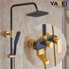 YF230530017 Shower Faucet Set Rainfall Shower Set System Luxury Handheld Head Bathroom Shower System Set