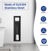 YF61131 Stainless Steel Recessed Toilet Paper Holder, in Wall Toilet Paper Holders with Storage for Space Saving
