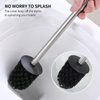 Bowl Brush and Holder for Bathroom Storage and Organization Space Deep Cleaning Covered brush toilet brushes and containers