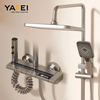 YF230530046 Bathroom Normal Metal Luxury Piano Rain Shower Mixer Faucet Set with Lcd Display