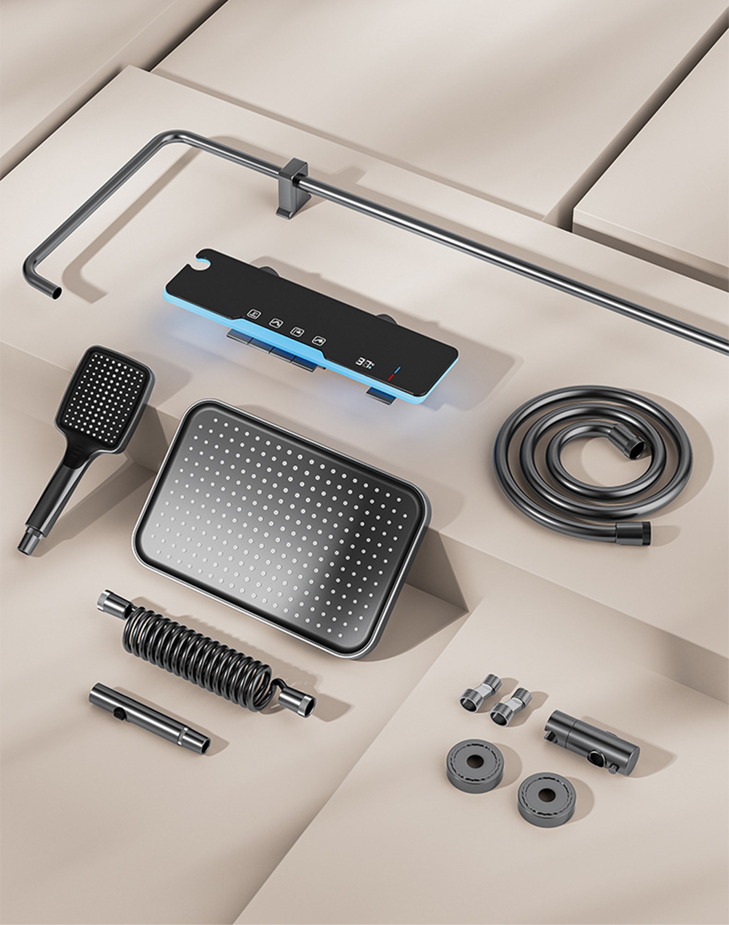 4-Function Piano Design Shower Faucet YF230530038 4-Function Piano Design Shower Faucet YF230530038