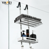 YF61125 Over The Door Shower Caddy Hanging Rustproof Shower Organizer No Drilling Bathroom Rack for Inside Shower Room