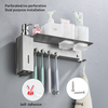 YF65104 304 Stainless Steel Soap Dispenser Rack Soap Dispenser Hotel Punch-free Towel Bar