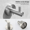 YF64108 Bath Towel Hooks- SUS 304 Stainless Steel Robe Hook Holder, Heavy Duty Coat Hook for Bathroom Livingroom Hotel Kitchen Garage