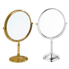 YF69101 Round Mirror Design Double-sided Desktop Pocket Dresser Beauty Mirror