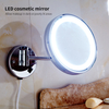 YF69104 8" Wall Mounted Lighted Makeup Mirror, 3000mAh Rechargeable Double Sided 1X/10X Magnifying Mirror